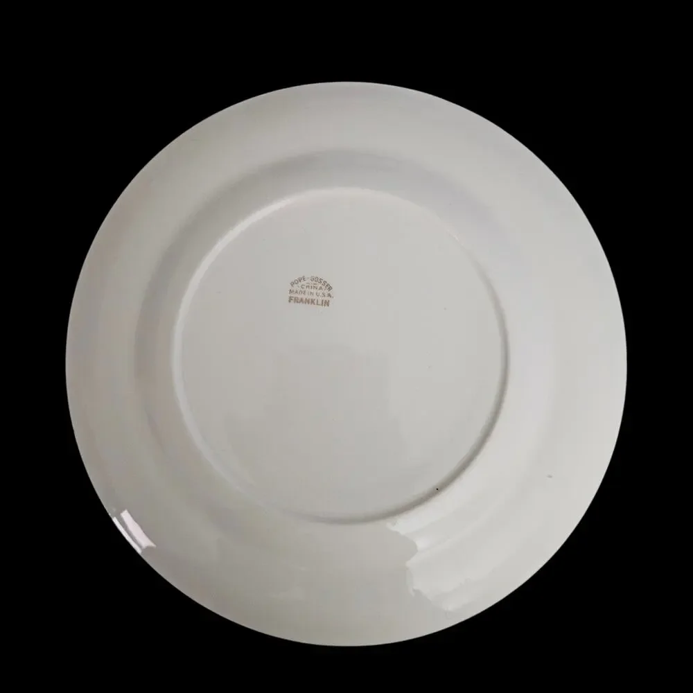Pope Gosser Franklin Silver Band Salad Plates 7.5